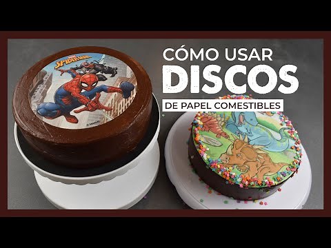 CÓMO USAR DISCOS DE PAPEL COMESTIBLE EN TARTAS | Dekora | Tutorial | Papel comestibles decorado