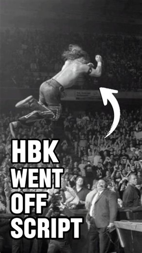 Shawn Michaels Went Off Script In this Match #wrestling