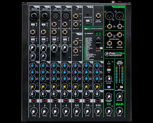 ProFX10v3 10-Channel Analog Mixer with USB | MACKIE