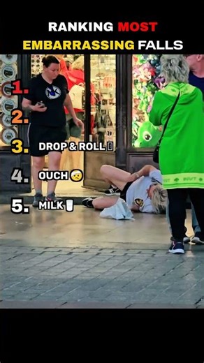 Top 5 Most Embarrassing Falls Ever 😂 | Viral Fail Compilation #shorts