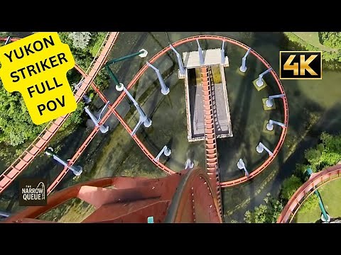 Yukon Striker - Worlds Biggest Dive Coster - FULL POV - 4K - Canadas Wonderland