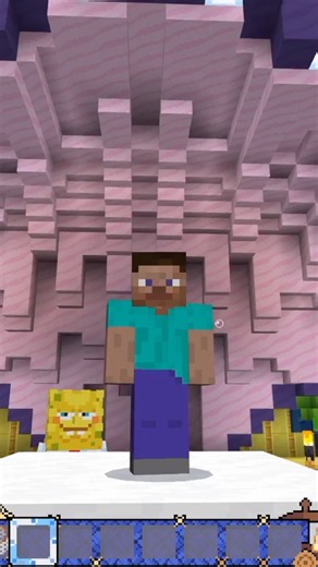 I Found the Oyster Stage in Minecraft! 🦪 #Shorts #spongebob #minecraft