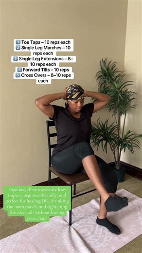 You Don’t Have to Hit the Floor to Heal Your Core! #diastasisrecti #motivation