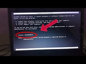 Memperbaiki laptop gagal booting dengan kode 0xc0000225 [dijamin berhasil]