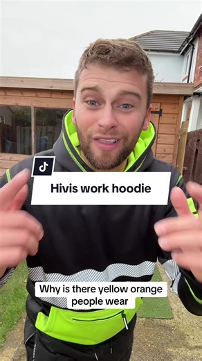 Hi vis work hoodie #hivis #hoodie #tiktokmademebuyit