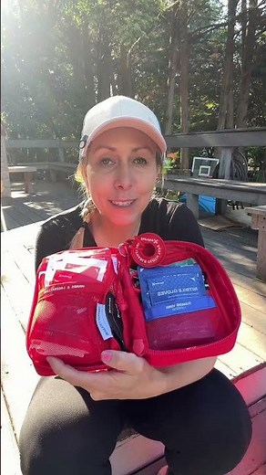 This survival first aid kit is perfect for hiking, traveling or to have in your car!