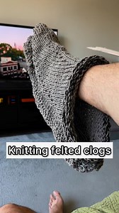 23K views · 227 reactions | Knitting felted clogs- they’re giant  | Yarn Dragon | Facebook