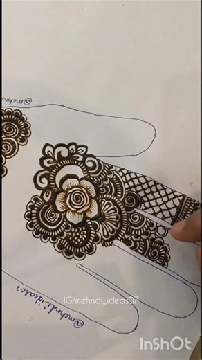 simple hand design ❤️ #mehndiarts