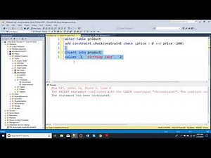 How to use check in SQL server manager