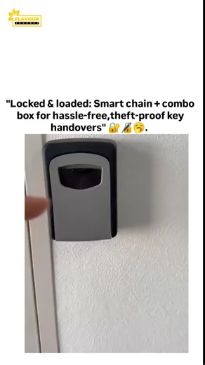 Flavour Journey on Instagram: "The post showcases a chained combination key box for short-term rentals, preventing guests from removing it while easing key handover, as shown in a demonstration video attached. Posted by a Japanese minpaku expert managing 12 properties, it highlights theft prevention and simplified operations, amassing 1.27 million views and 936 likes within hours. Replies reveal divided opinions, with some favouring digital keypads for convenience and others raising chain-cuttin