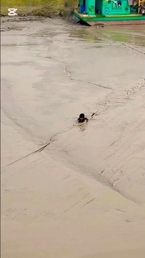 A Boy Really Stuck and Sinking in Quicksand😭😭 #adventure #quicksand #survival #explore