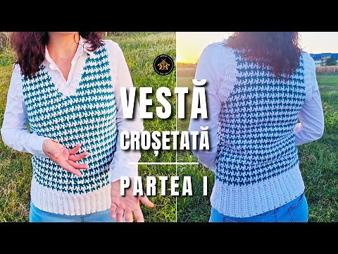 Cum crosetam vesta Maria - Perfecta pentru zilele de primavara-iarna-toamna - Partea I