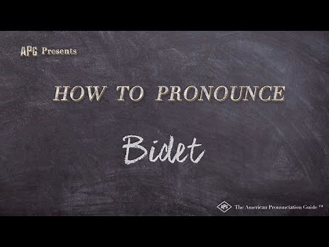 How to Pronounce Bidet (Real Life Examples!)