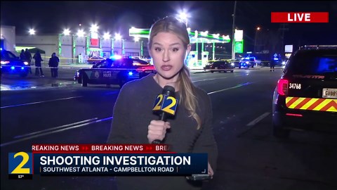 APD blocks off road at shooting investigation site