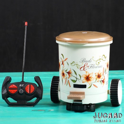 DIY Remote Control Trash Can | Jugaad