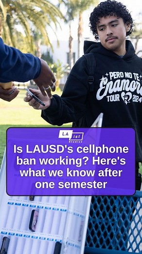 Four months after the LAUSD banned cellphones in its schools, the general consensus among students, teachers and administrators is that there are fewer visible phones during the school day and more interaction between students. “It's a challenge, but it's a good one because it means that kids are not looking at their phones, and instead they're trying to learn,” math teacher Jessica Quindel said. 🔗 To hear the full episode, listen to Imperfect Paradise, wherever you get your podcasts. ✍️ & 🎥 M