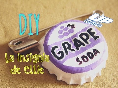 Grape Soda Pin - Turorial Insignia de Ellie - Disney Pixar UP - Ellie Badge DIY