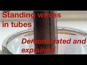 Standing waves in tubes demonstrated and explained: from fizzics.org