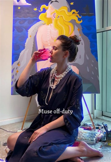 Let her be ✷ from Tired Muse series ✷ #tiredmuse #keytofreedom #fairytaleart #fantasyart #arttherapy #muses #creativeburnout #timeforrest