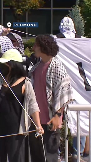 A group of pro-Palestinian protesters breached Microsoft's executives' offices Tuesday afternoon drawing a response from Redmond police. The protest is part of an ongoing series of actions by some former employees and activists criticizing the company’s business ties to Israel. The group held a "sit-in" as well as rallied outside the Microsoft campus. Police made several arrests. KOMO News is expecting to hear an update from Microsoft Tuesday afternoon and will provide updates on our website. | 