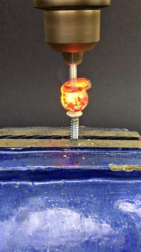 I Tried Friction Welding Using 2 Screws and a Glass Marble Part 3 #CrazyExperiment #ToolExperiment