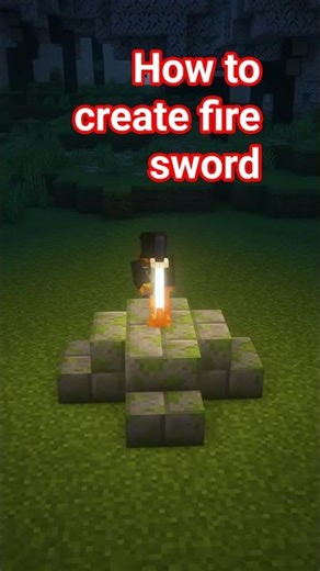 Minecraft Fire Sword 🔥 How to Make It?#minecraft
