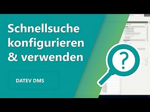 DATEV DMS: Schnellsuche konfigurieren und verwenden