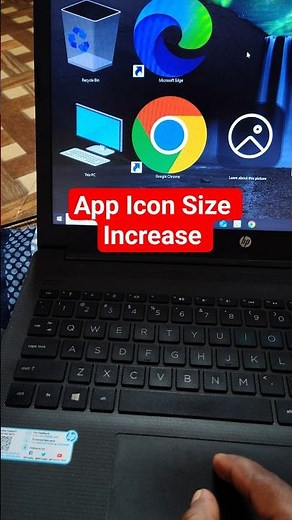 change desktop icon size windows 10