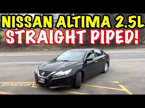 2016 Nissan Altima 2.5L Dual Exhaust w/ STRAIGHT PIPE!