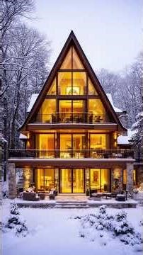 Top 20 Most Stunning Snowy A-Frame Designs ❄️🏠