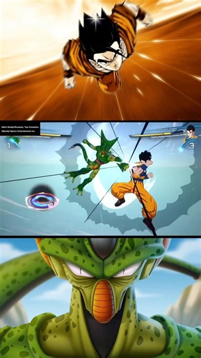1st form Cell vs Ult Gohan! #anime #animeedit #animeshorts #dbz #dragonball #gaming #gameplay #viral