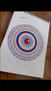 Circle mandala art✨💖 #drawing #art #mandalaart #shortsfeed #shorts