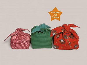 Bow Gift Bag Sewing Pattern Bundle: Reusable Fabric Bags (PDF) - Etsy