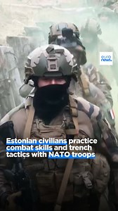 “Everybody must contribute to the defence of our country.” Estonian civilians train with NATO troops amid fear that the war in Ukraine could spread to Baltic countries. Watch the full report 👉 bit.ly/4bCE6Ln #EuronewsWitness | Euronews English