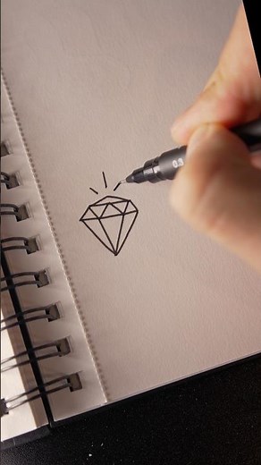 How to Draw a Diamond ✨ #drawing #tutorial #satisfying