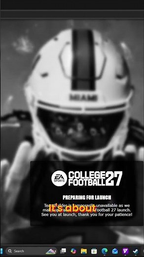 College Football 27 TeamBuilder Unavailable?! Upsetting News! #shorts