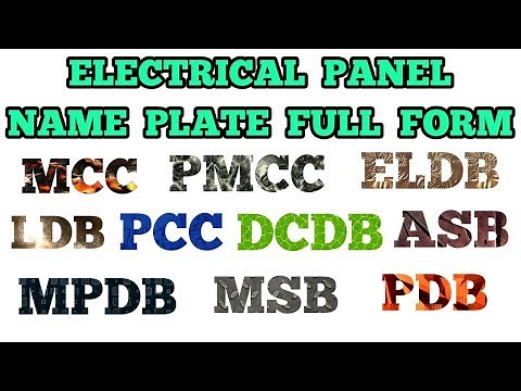 Full form of Electrical Terms | electric switchboard | MCC | LDB | ELDB | ELECTRICAL TECHNICIAN