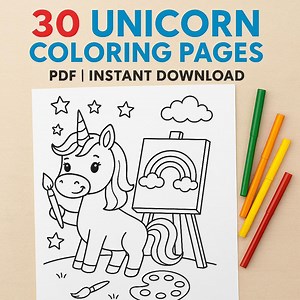 Unicorn Coloring Pages|unicorn Coloring Book Pdf|unicorn Coloring Sheets|unicorn Coloring Pages| Coloring Pages for Kids|unicorn Coloring - Etsy