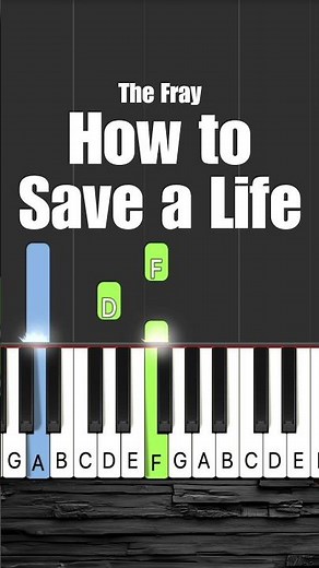 How to Save a Life - EASY Piano Tutorial #piano #shorts