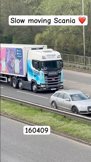🚛🐢 Slow Moving Big Scania Truck | Power in Every Turn #ScaniaTruck #HeavyHauler
