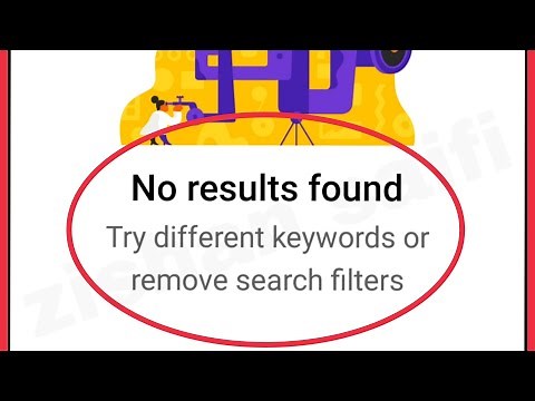 YouTube Fix No results found try different keywords or remove search filters problem solve
