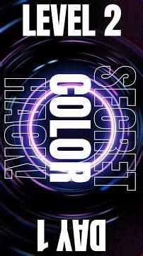 🎨 THE SECRET COLOR HACK! | Scratch Day 1 LEVEL 2 #shorts