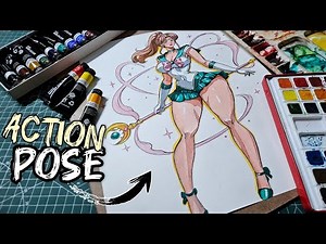Anime(Sailor Jupiter) DYNAMIC pose /ACTION Figure Tutorial