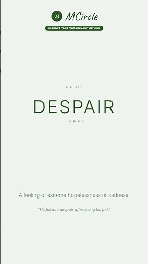 Learn English: What is Despair? | Vocabulary Shorts