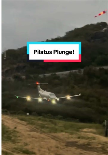 Pilatus Plunge! (PC-12 STEEP Approach and POSITIVE Landing into St Barts) A great video via stbarth.spotter on Instagram 📸 Commentary by Pete the Irish Pilot 🎙️ #pilatus #stbarts #windy #foryou #fyp