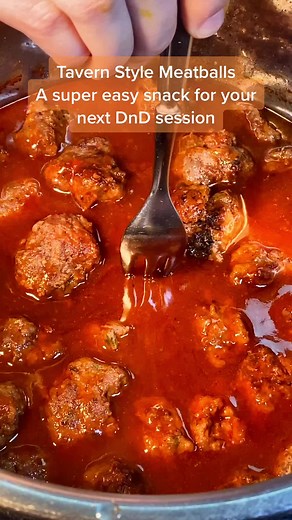 Delicious Tavern Style Meatballs for Your Next DnD Session!
