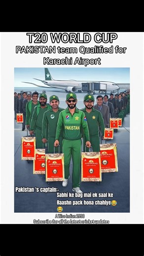 Pakistan Disqualified from T20 World Cup? 😳 But Qualified for Karachi Airport ✈️😂#t20worldcup #t20