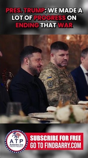 TRUMP: WE MADE A LOT OF PROGRESS ON ENDING THAT WAR