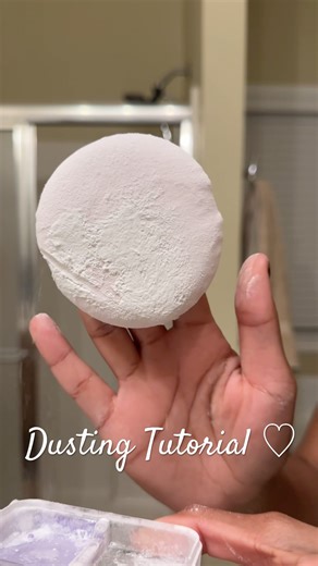 Dusting tutorial 🤍 #dustingpowder #smellgood #hygieneroutine #beautyproducts