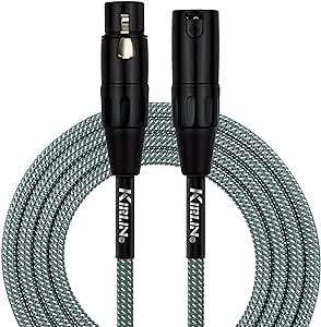 KIRLIN Cable Microphone Cable, Olive Green, 10ft (MFMW-270-10FT/OL)